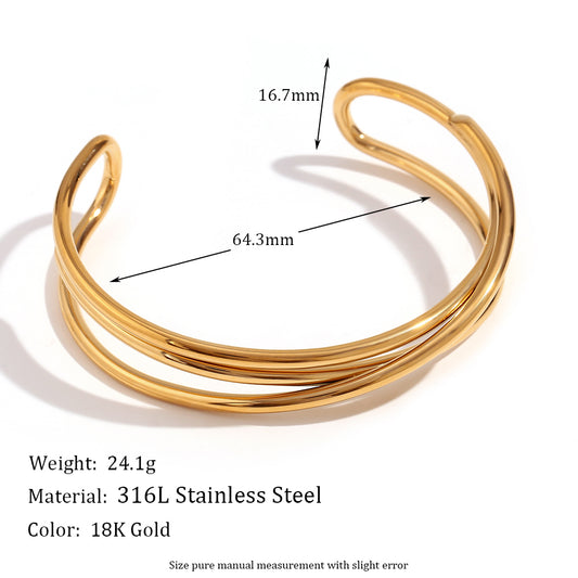 Lustrous Twine Bangle