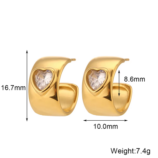 Heartfelt Sparkle Hoops