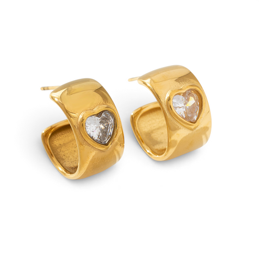 Heartfelt Sparkle Hoops