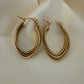 Twist of Gold Hoops