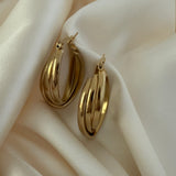 Twist of Gold Hoops