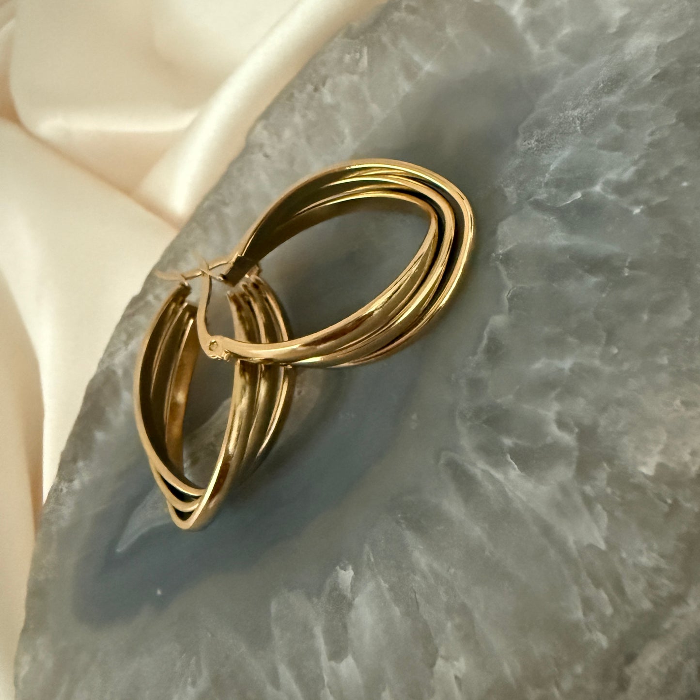 Twist of Gold Hoops