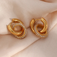 Interlocking Elegance hoops
