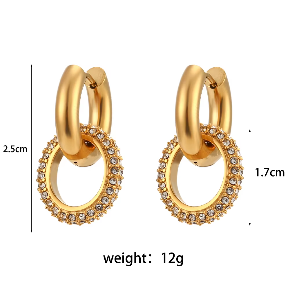 Interlocking Elegance hoops