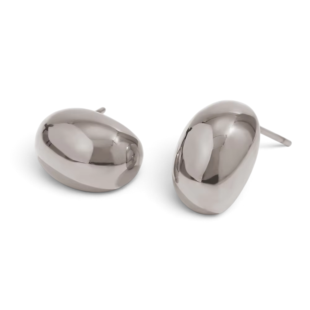 Sculpted Oval Studs