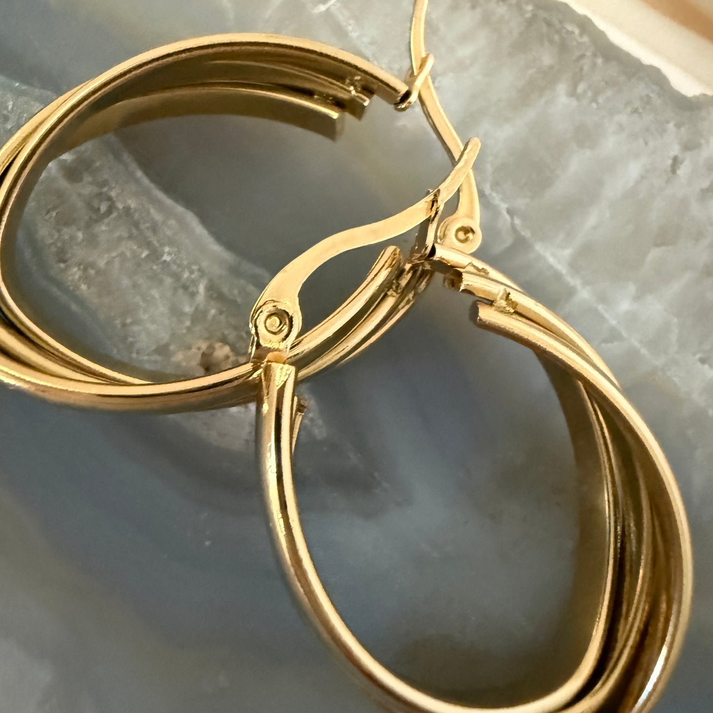 Twist of Gold Hoops