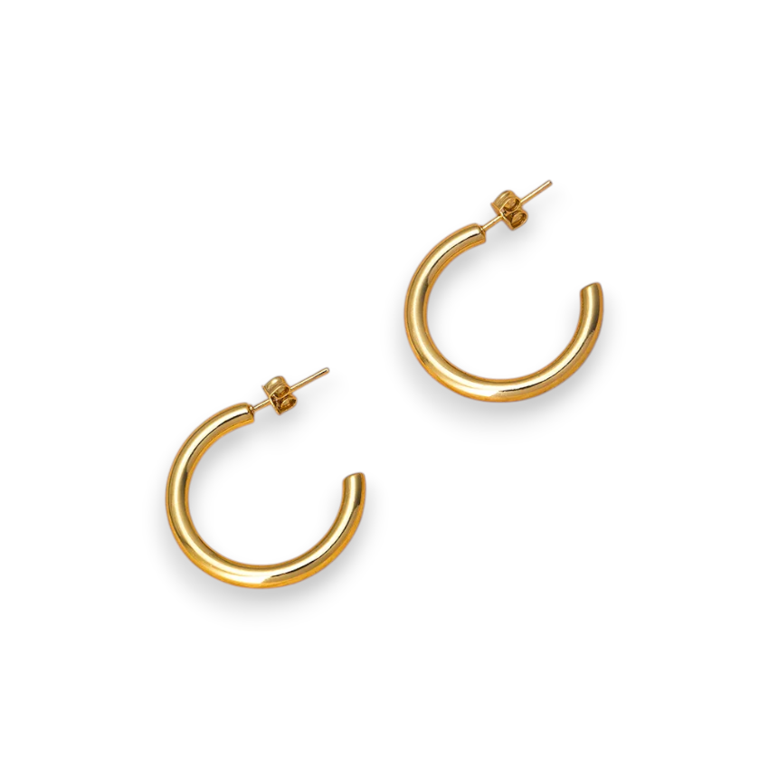 Classic Gold Hoops