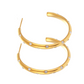 Shimmering Gold Hoops