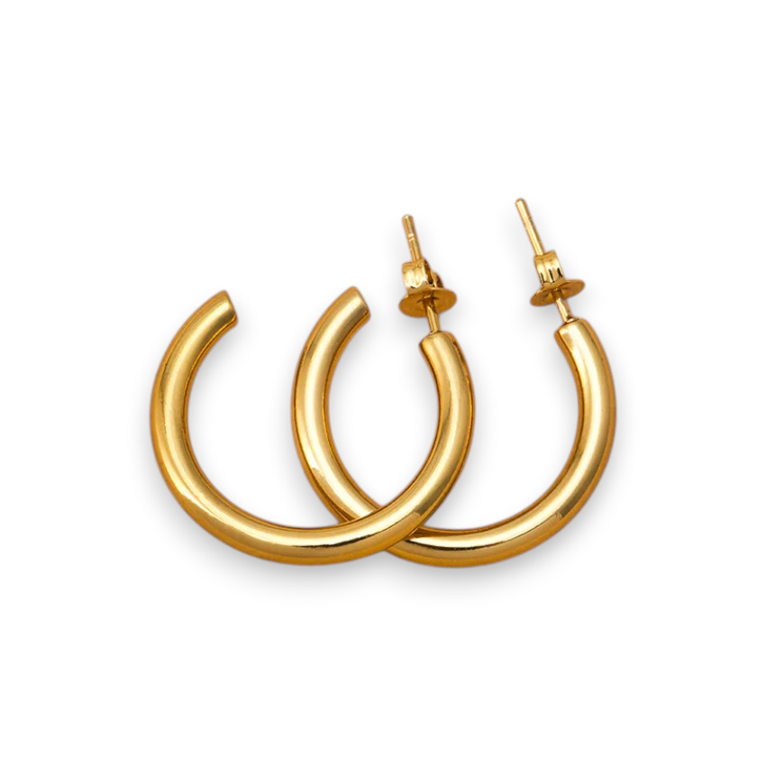 Classic Gold Hoops