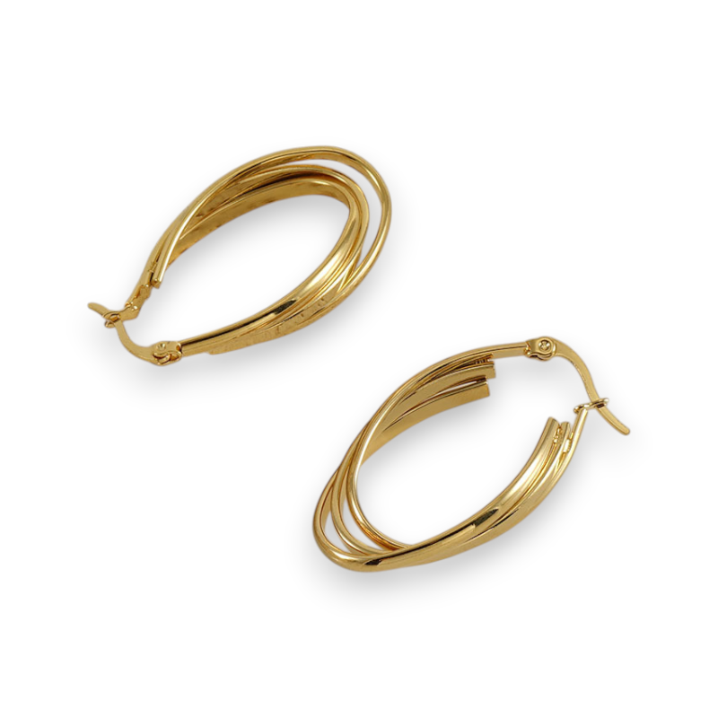 Twist of Gold Hoops