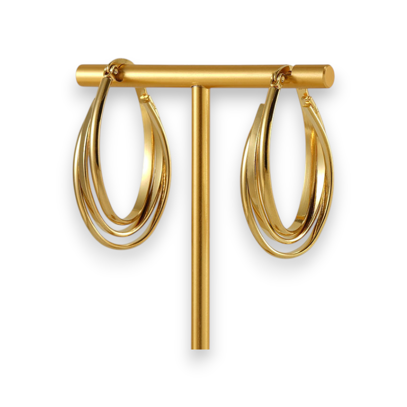 Twist of Gold Hoops
