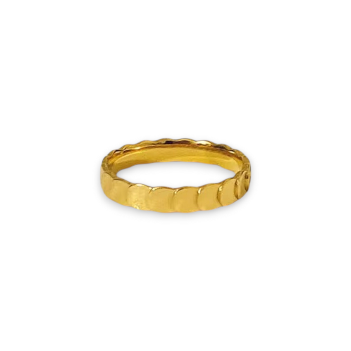 Golden Ripple Ring