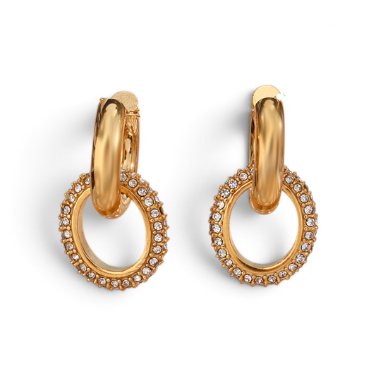 Interlocking Elegance hoops