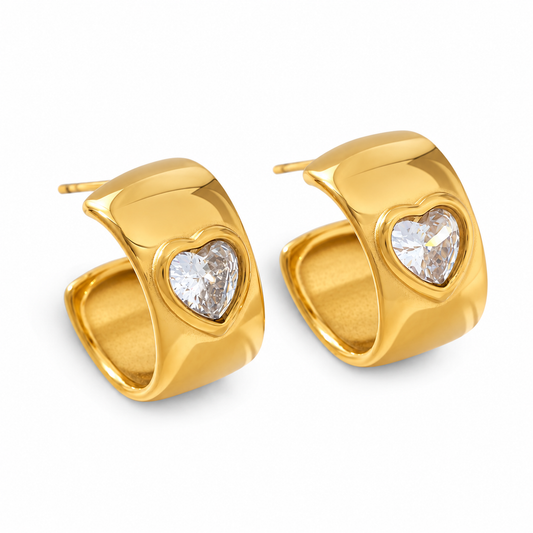 Heartfelt Sparkle Hoops