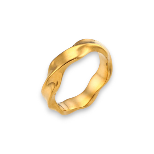 Golden Waves Ring