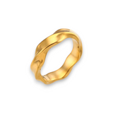Golden Waves Ring