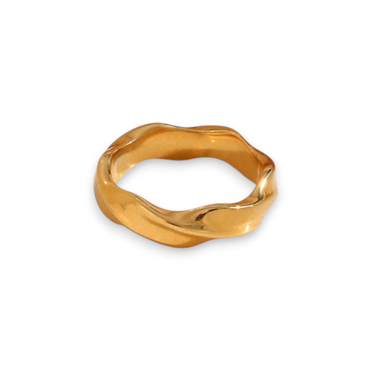 Golden Waves Ring