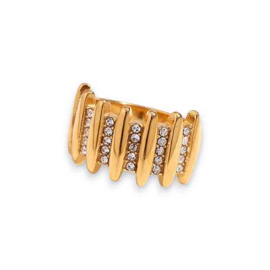 Golden Whirls Ring
